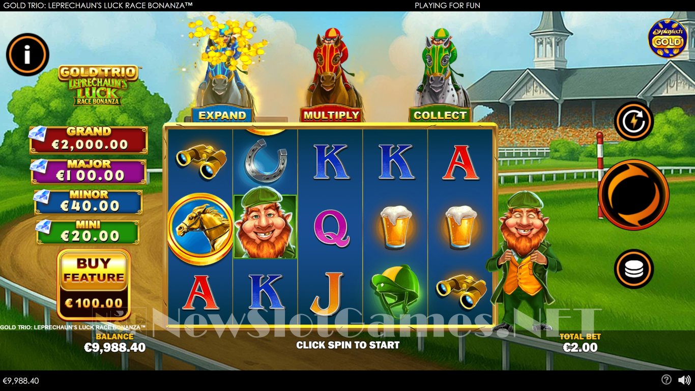 Gold Trio Leprechauns Luck Race Bonanza Slot Slot Image in Demo - pic. 2