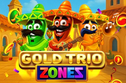 Gold Trio Zones Slot Logo
