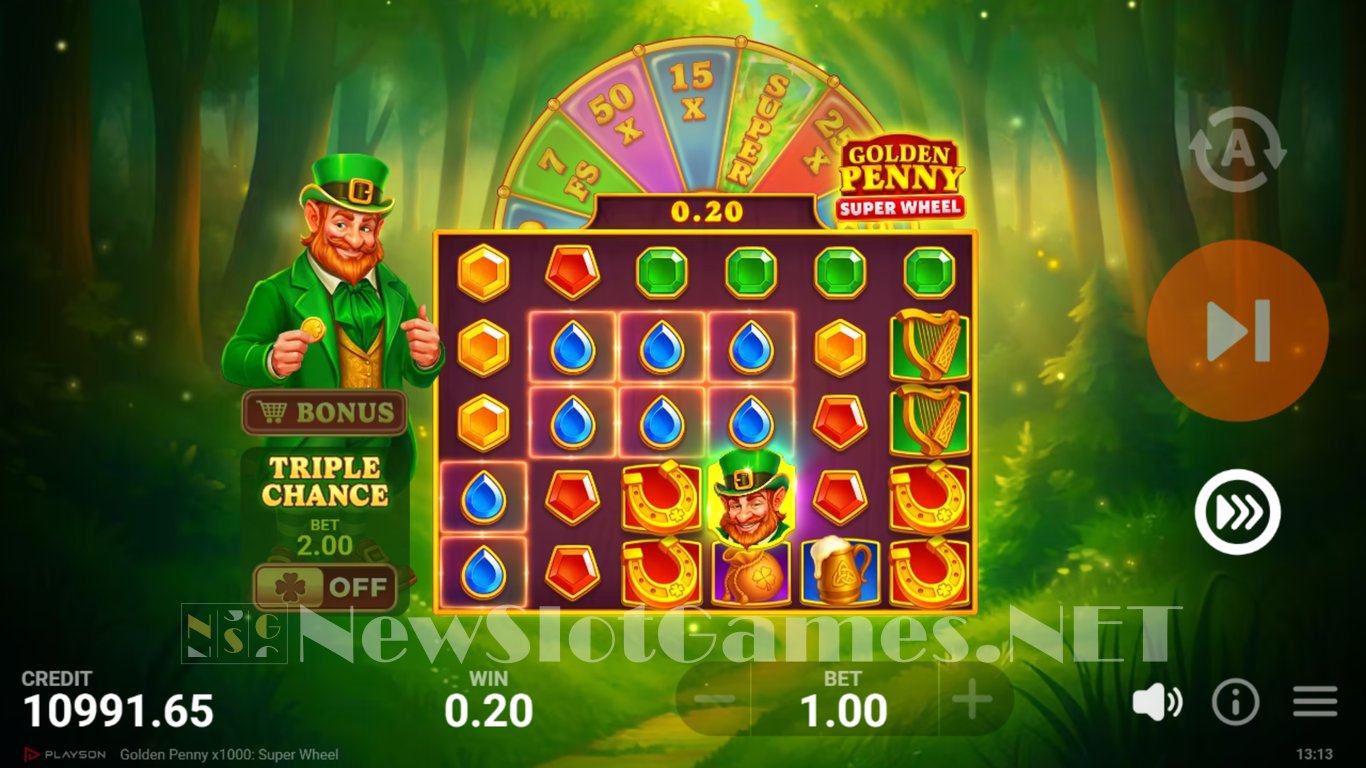 Golden Penny x1000 Super Wheel Slot Slot Image in Demo - pic. 3