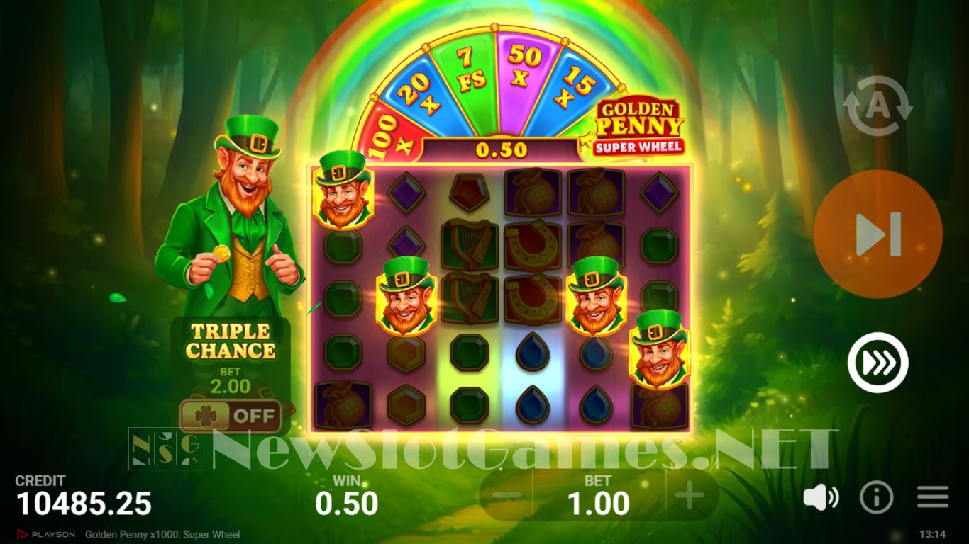 Golden Penny x1000 Super Wheel Slot Slot Image in Demo - pic. 5
