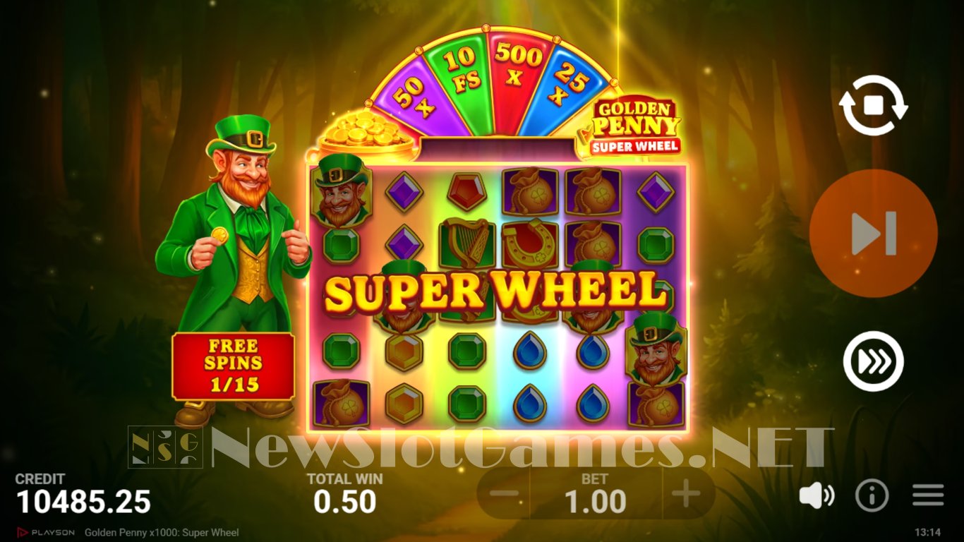 Golden Penny x1000 Super Wheel Slot Slot Image in Demo - pic. 6