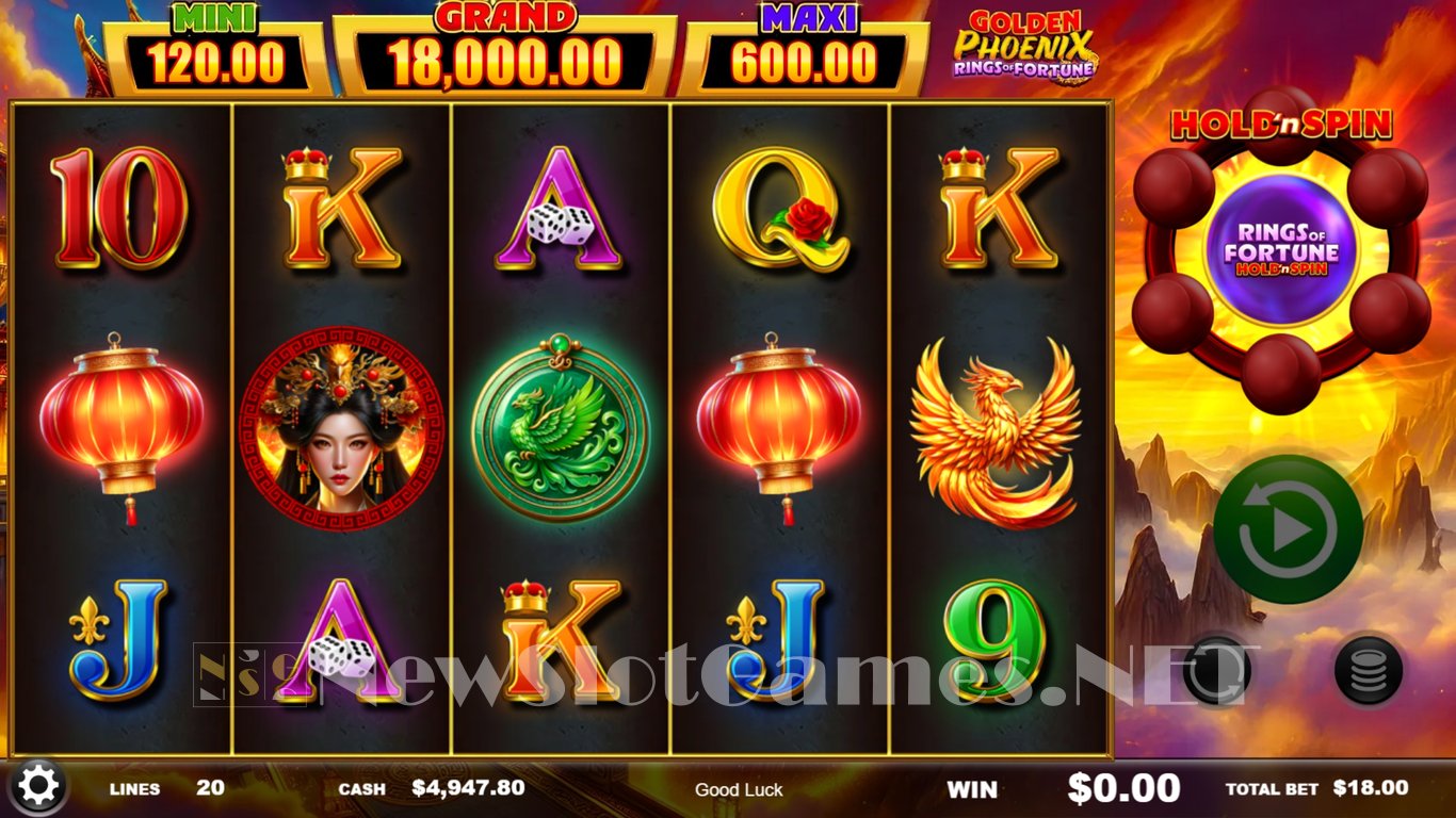 Golden Phoenix Rings of Fortune Slot Slot Image in Demo - pic. 3