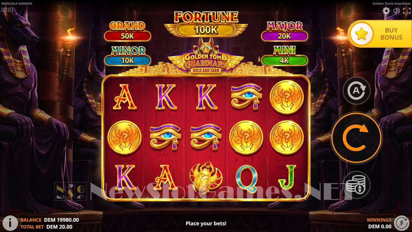 Golden Tomb Guardians Slot Demo Image