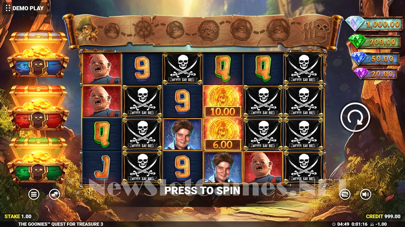 The Goonies Quest for Treasure 3 Slot Demo Image