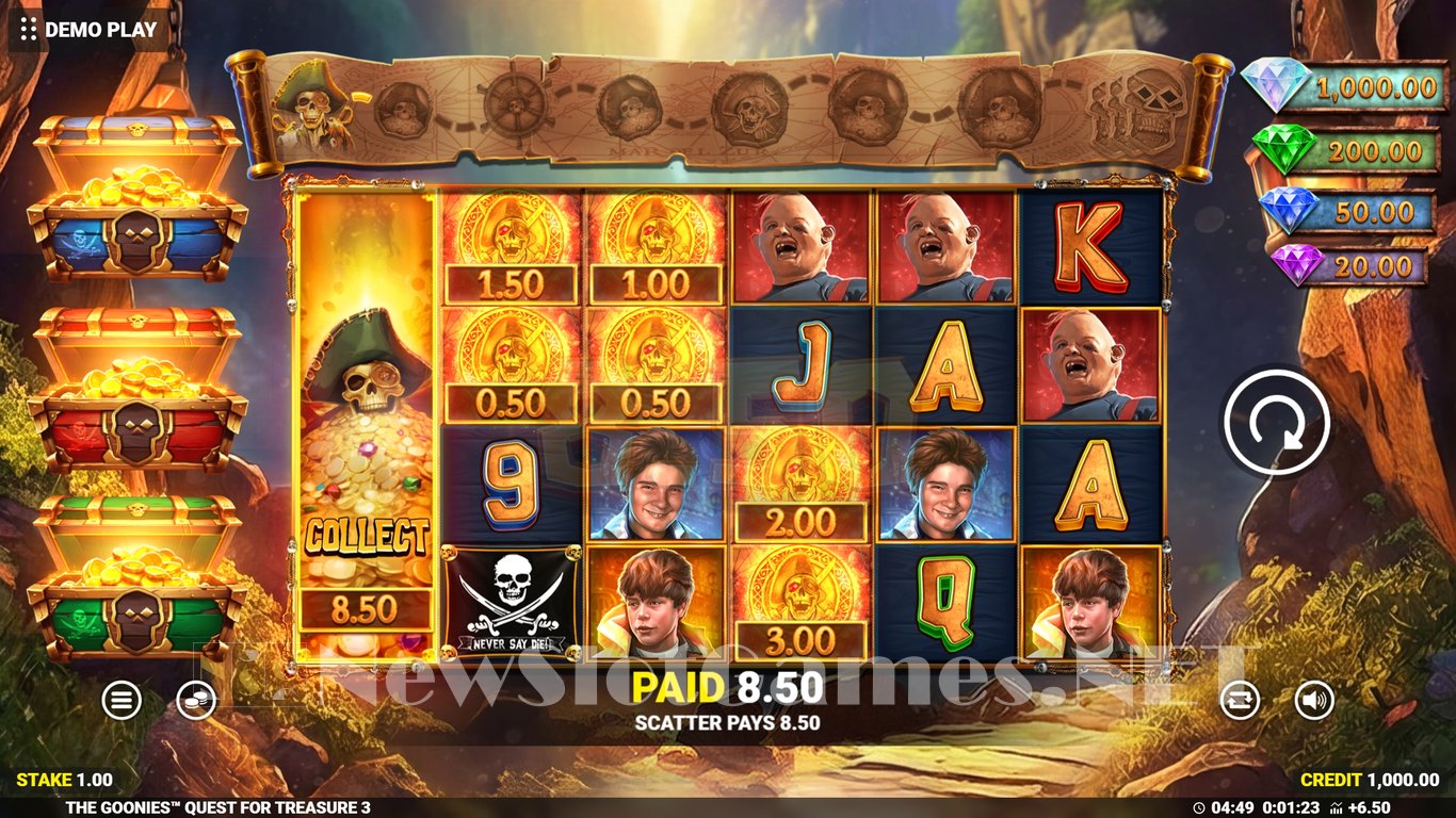 The Goonies Quest for Treasure 3 Slot Slot Image in Demo - pic. 3