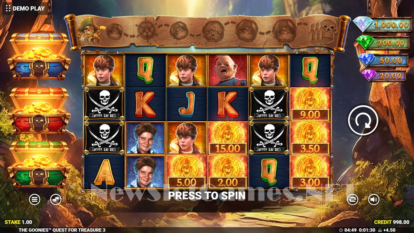 The Goonies Quest for Treasure 3 Slot Slot Image in Demo - pic. 4