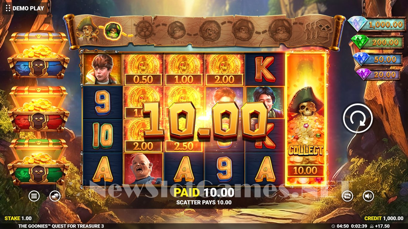 The Goonies Quest for Treasure 3 Slot Slot Image in Demo - pic. 7