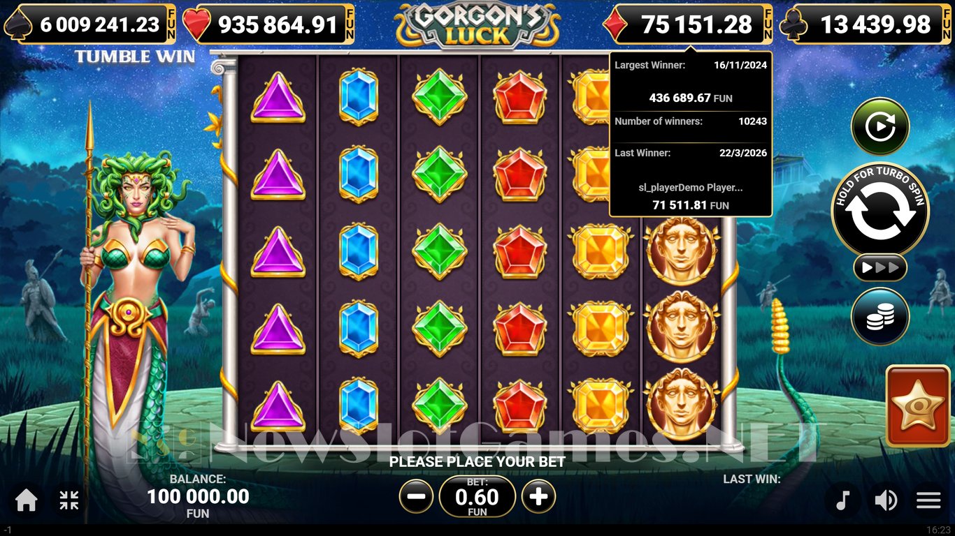 Gorgons Luck Slot Demo Image