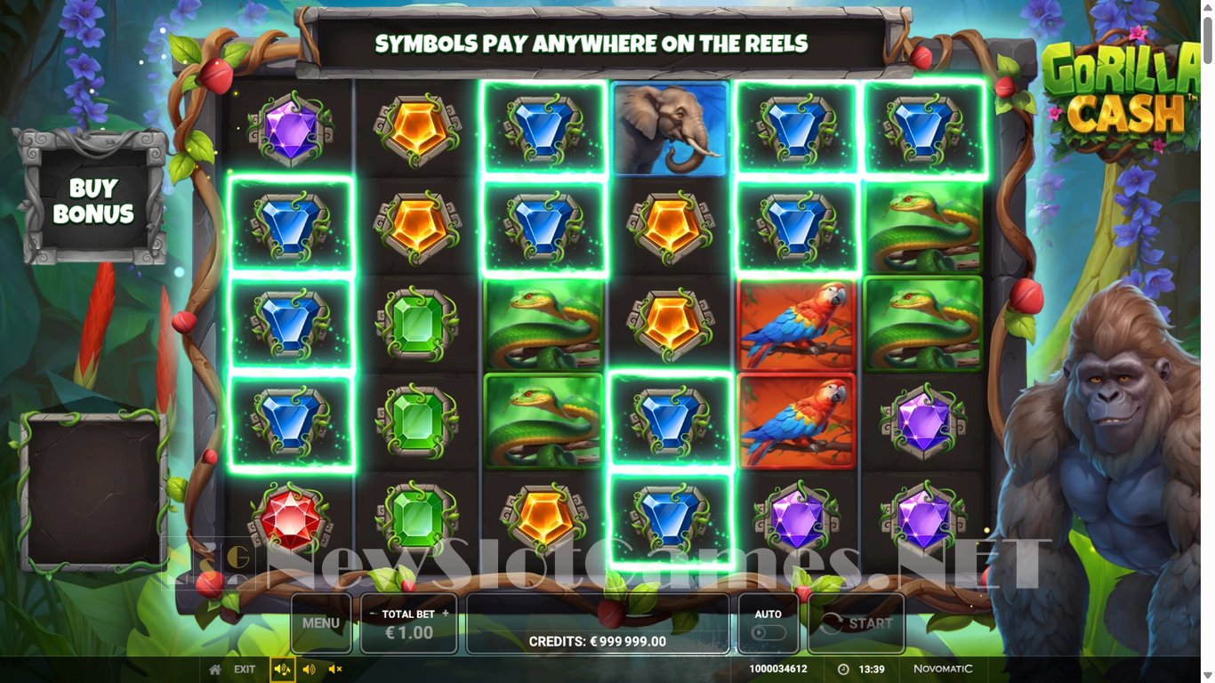Gorilla Cash Slot Demo Image