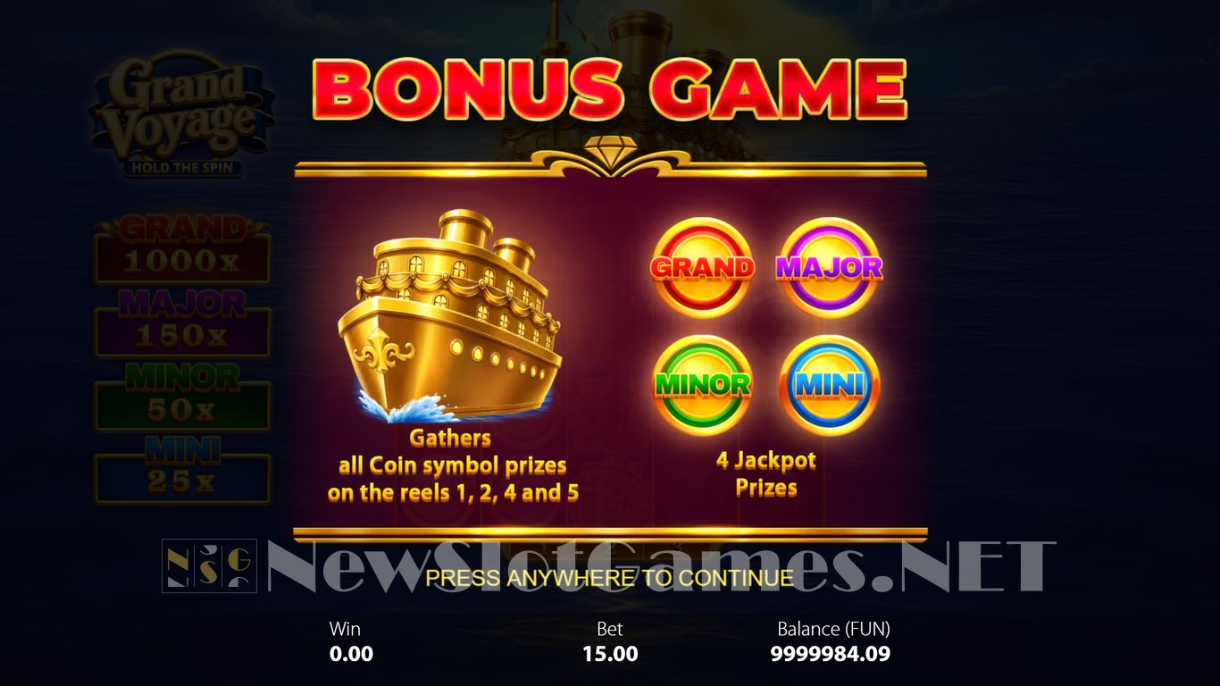 Grand Voyage Hold The Spin Slot Slot Image in Demo - pic. 4