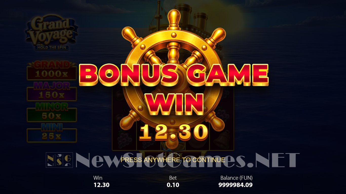 Grand Voyage Hold The Spin Slot Slot Image in Demo - pic. 5