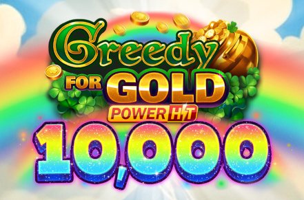 Greedy for Gold Power Hit 10000 Slot Logo