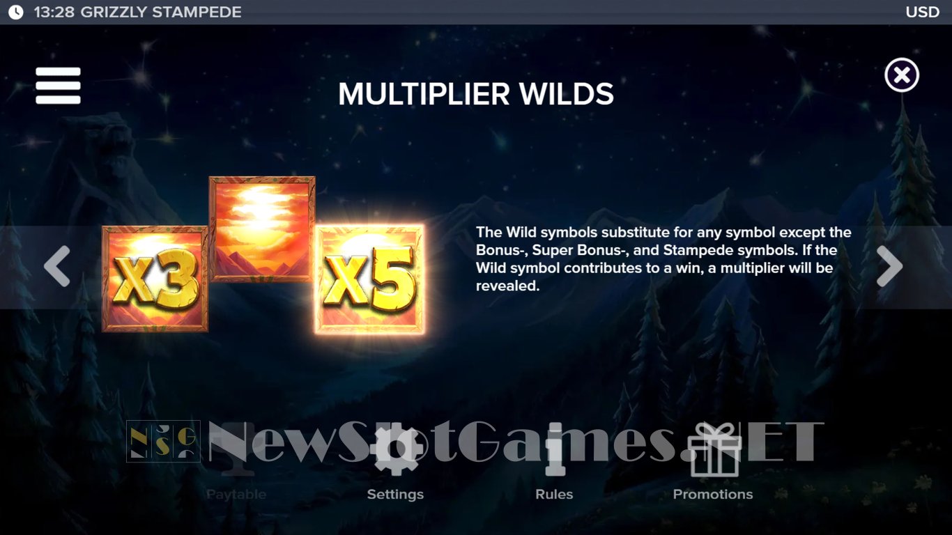 Grizzly Stampede Slot Slot Image in Demo - pic. 8