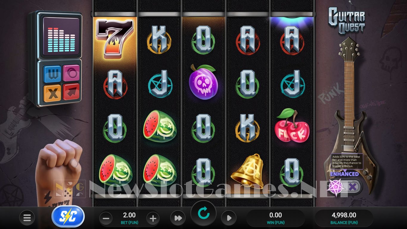 Guitar Quest Slot Demo Image