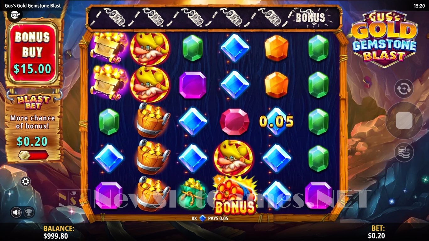 Guss Gold Gemstone Blast Slot Demo Image