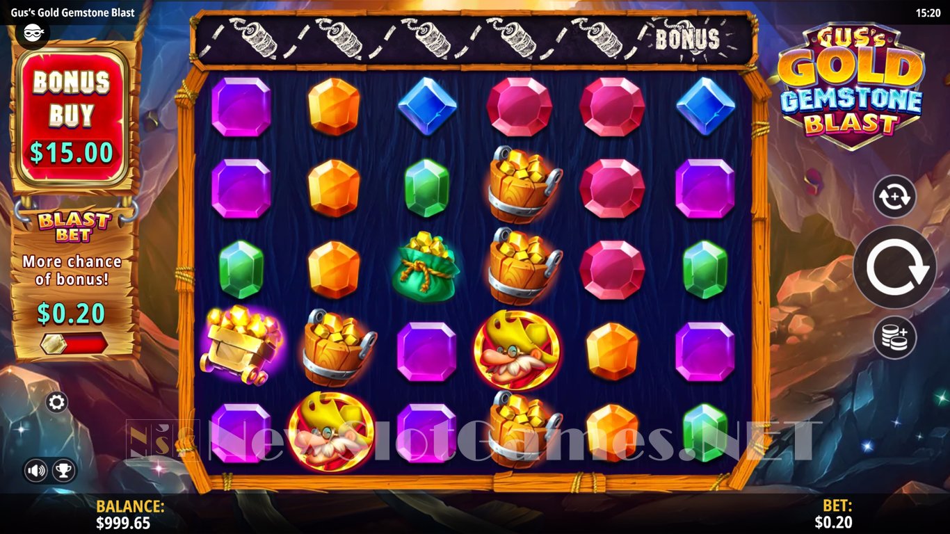 Guss Gold Gemstone Blast Slot Slot Image in Demo - pic. 2