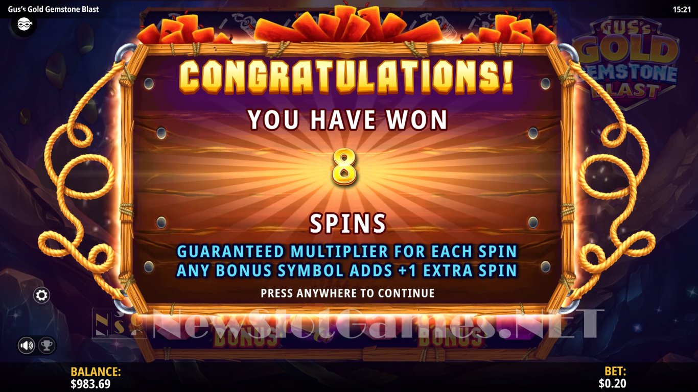 Guss Gold Gemstone Blast Slot Slot Image in Demo - pic. 6