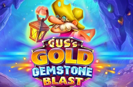 Guss Gold Gemstone Blast Slot Logo