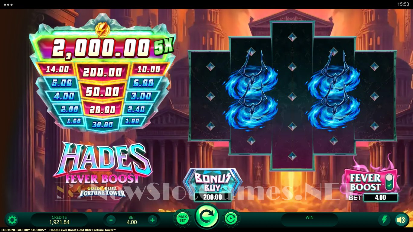 Hades Fever Boost Gold Blitz Fortune Tower Slot Slot Image in Demo - pic. 4