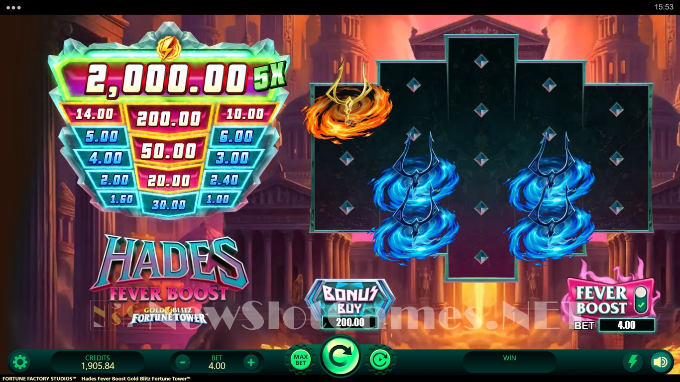 Hades Fever Boost Gold Blitz Fortune Tower Slot Slot Image in Demo - pic. 5