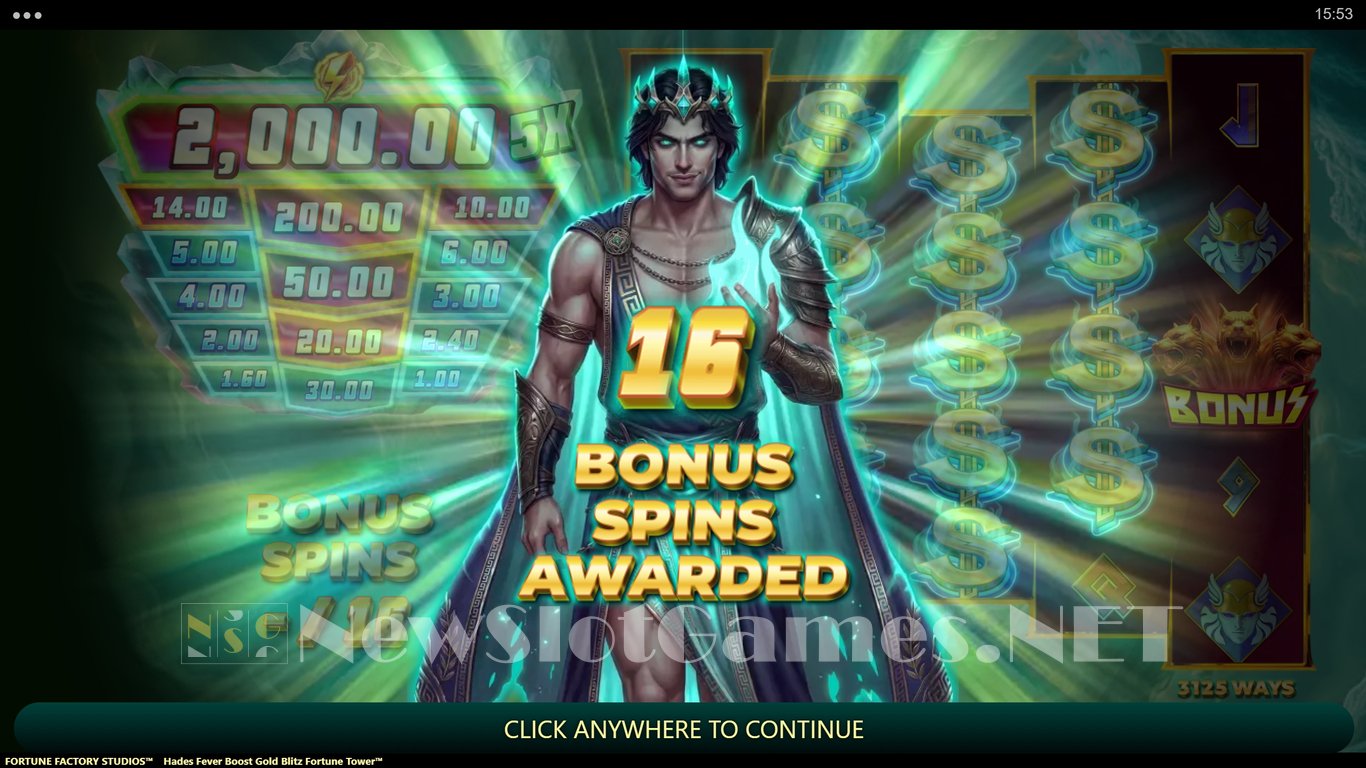 Hades Fever Boost Gold Blitz Fortune Tower Slot Slot Image in Demo - pic. 7
