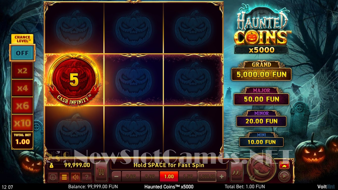 Haunted Coins x5000 Slot Demo Image