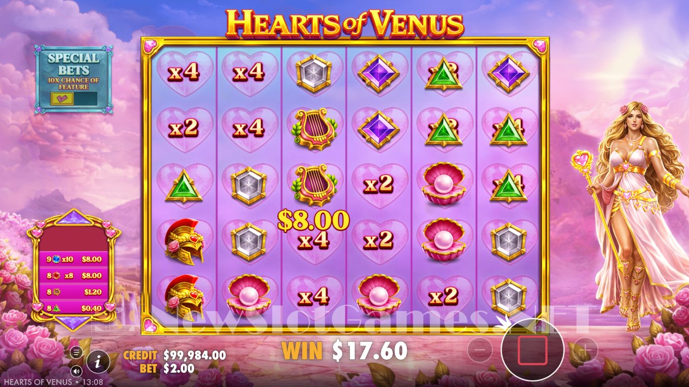 Hearts of Venus Slot Slot Image in Demo - pic. 3
