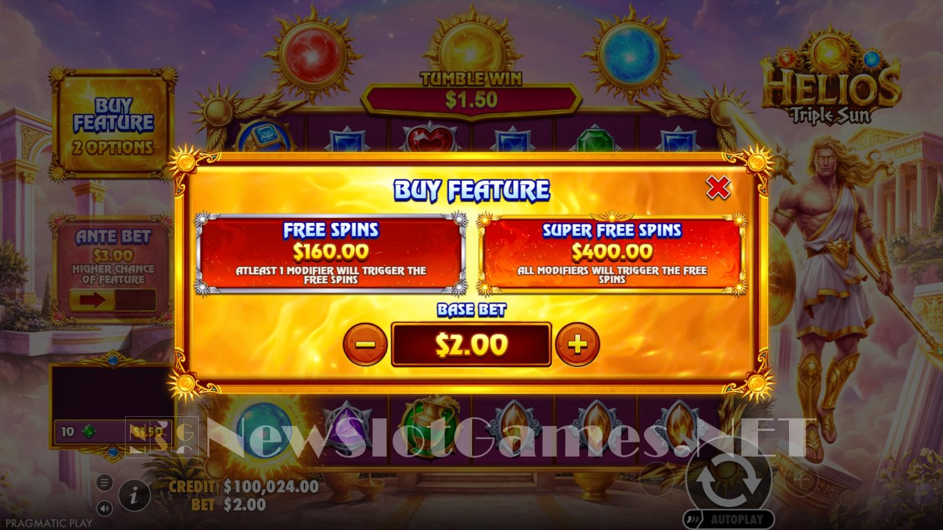 Helios Triple Sun Slot Slot Image in Demo - pic. 4