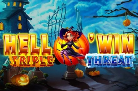 Hell OWin Triple Threat Slot Logo