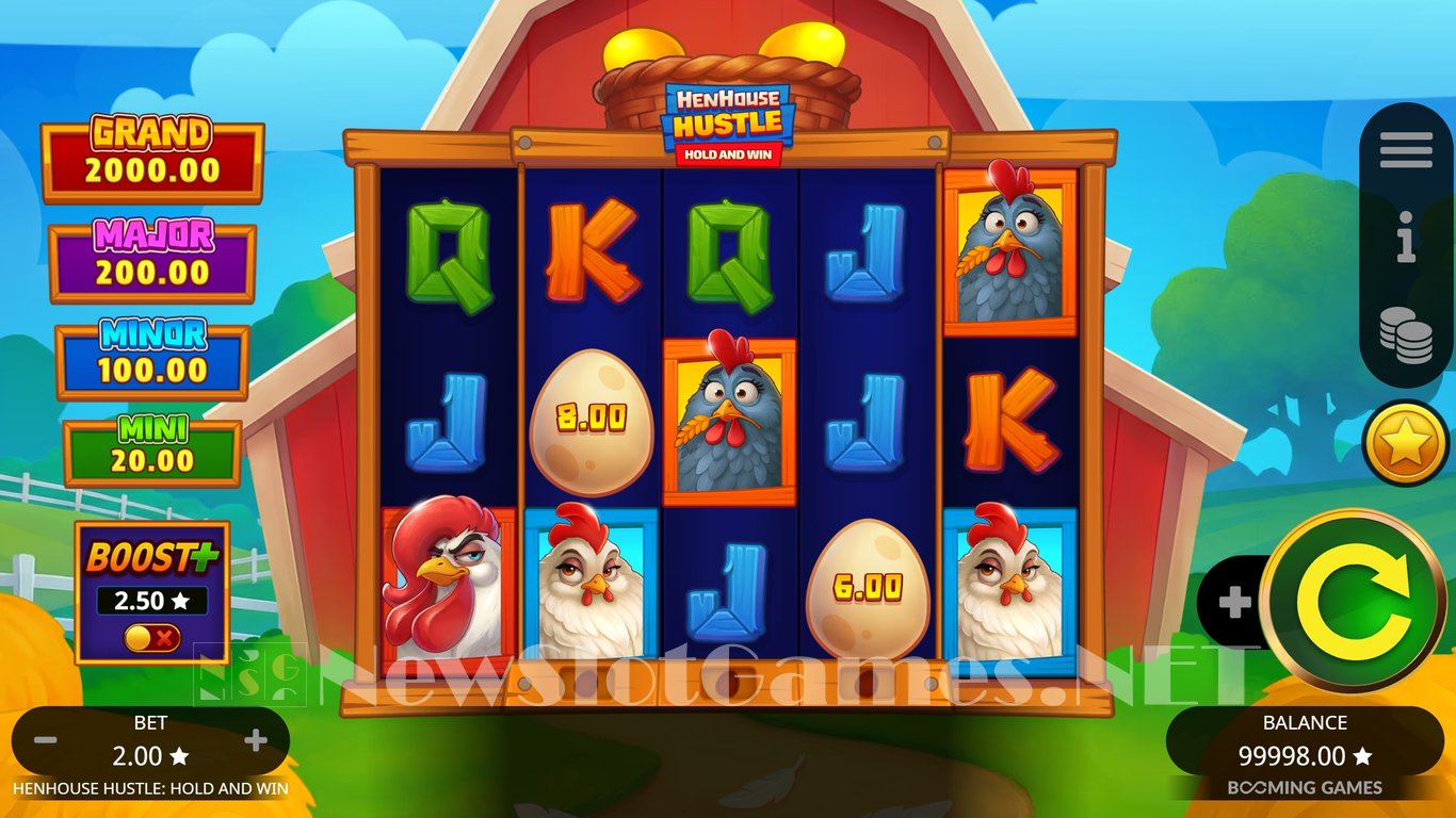 Henhouse Hustle Hold and Win Slot Demo Image