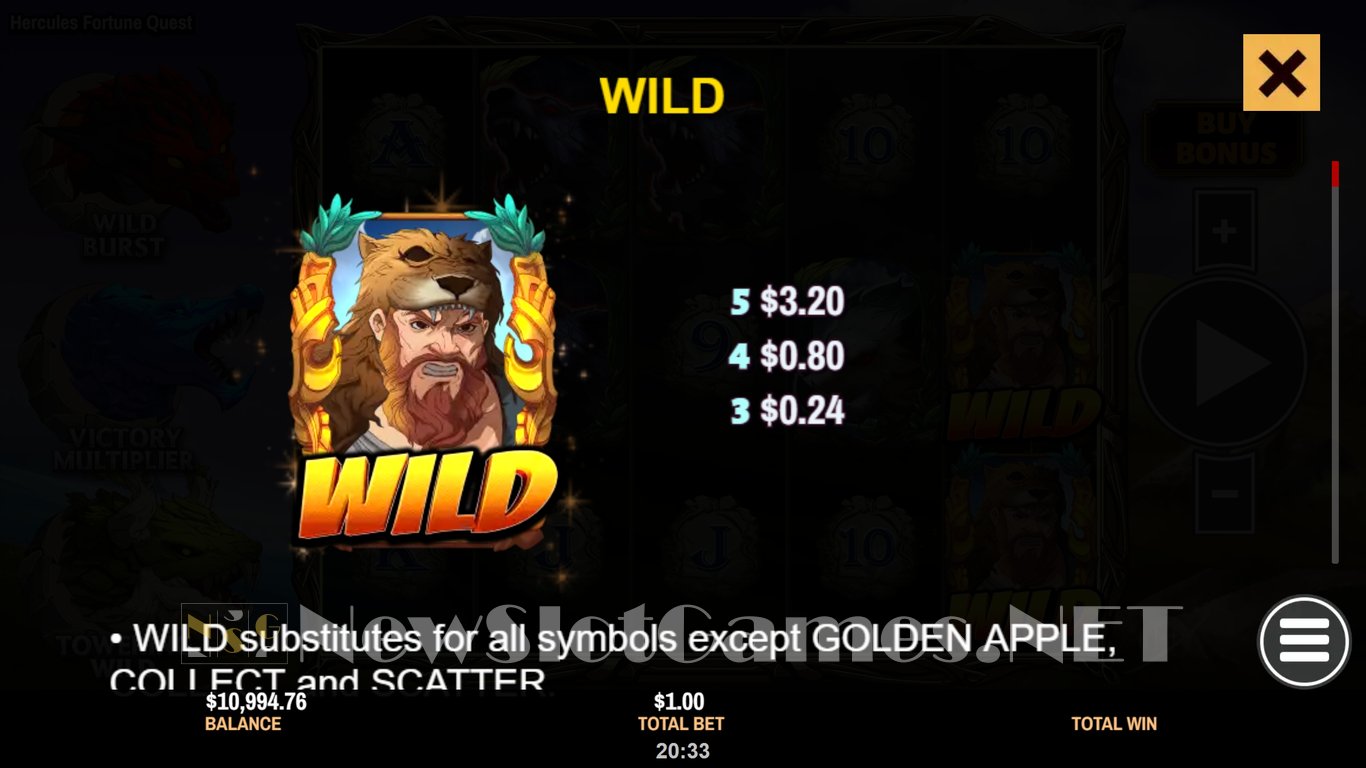 Hercules Fortune Quest Slot Slot Image in Demo - pic. 5