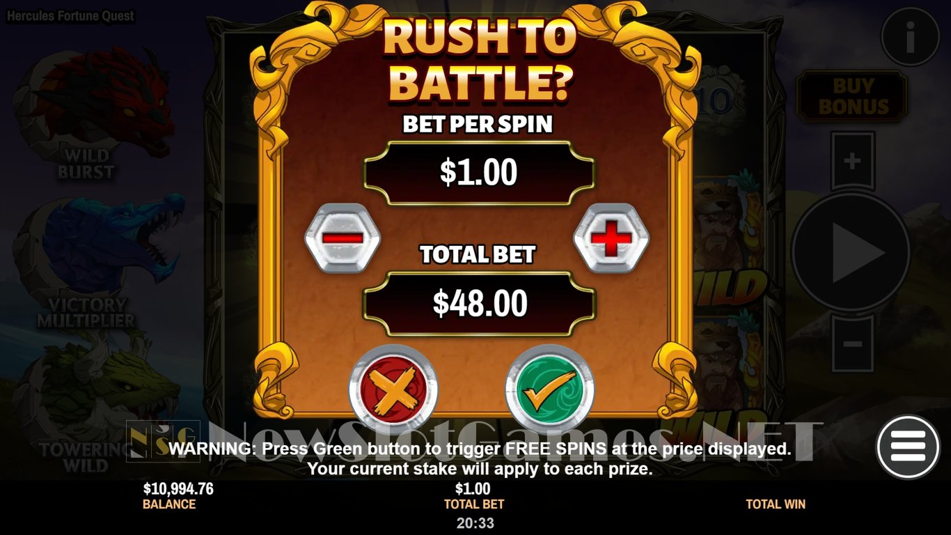 Hercules Fortune Quest Slot Slot Image in Demo - pic. 7
