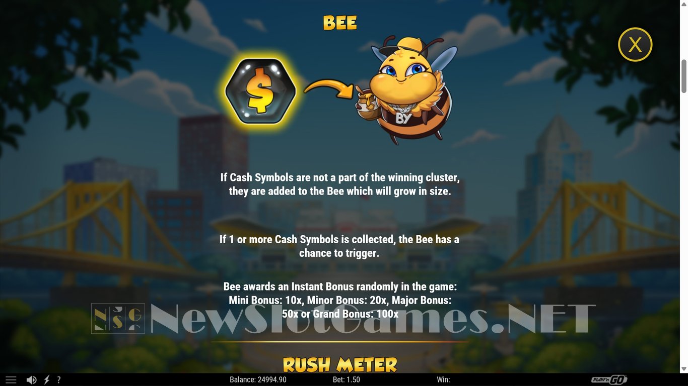 Honey Rush Black and Yellow Slot Slot Image in Demo - pic. 5