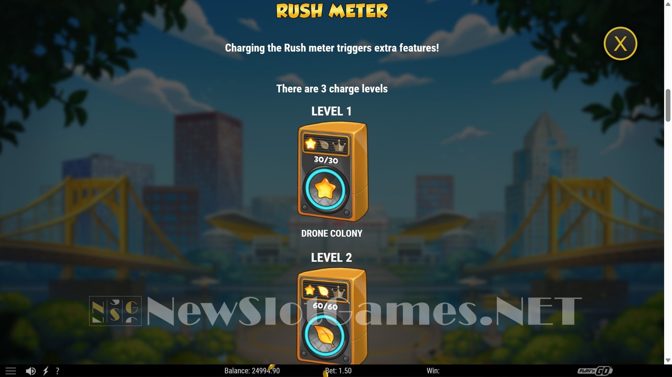 Honey Rush Black and Yellow Slot Slot Image in Demo - pic. 6
