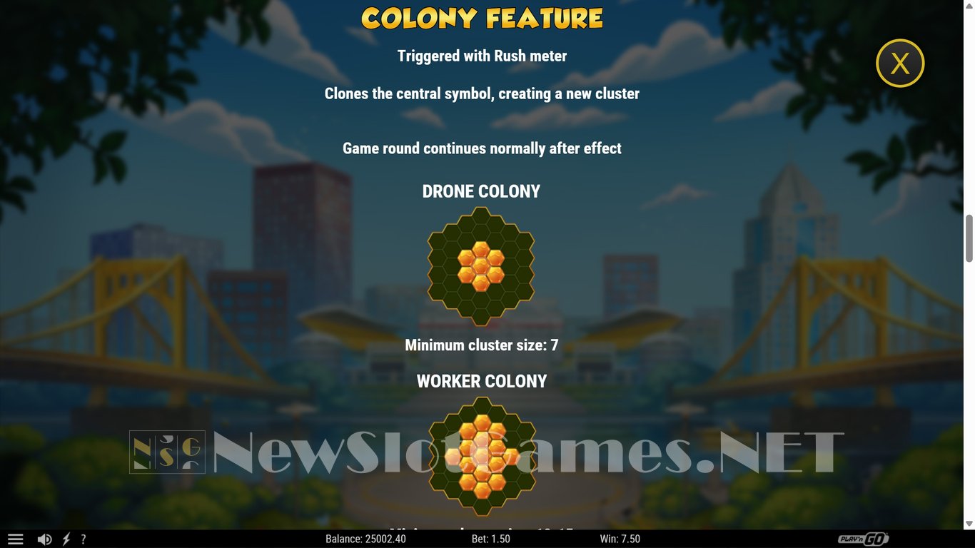 Honey Rush Black and Yellow Slot Slot Image in Demo - pic. 7