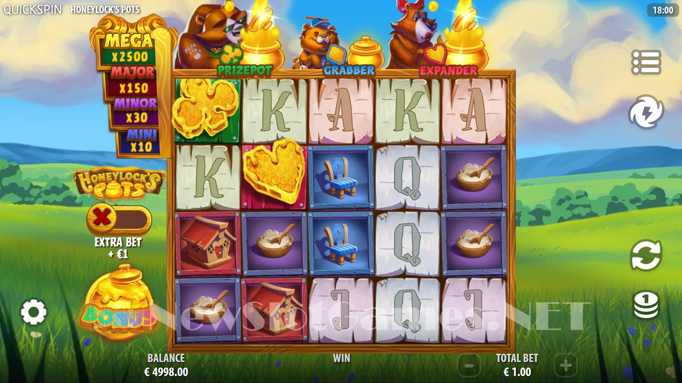 Honeylocks Pots Slot Demo Image