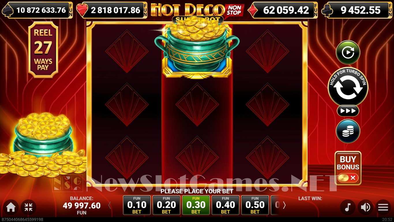 Hot Deco Nonstop Super Pot Slot Slot Image in Demo - pic. 3