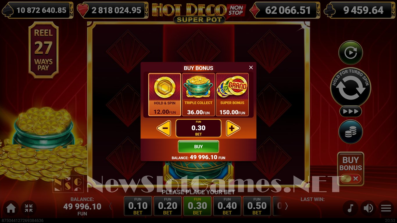 Hot Deco Nonstop Super Pot Slot Slot Image in Demo - pic. 4