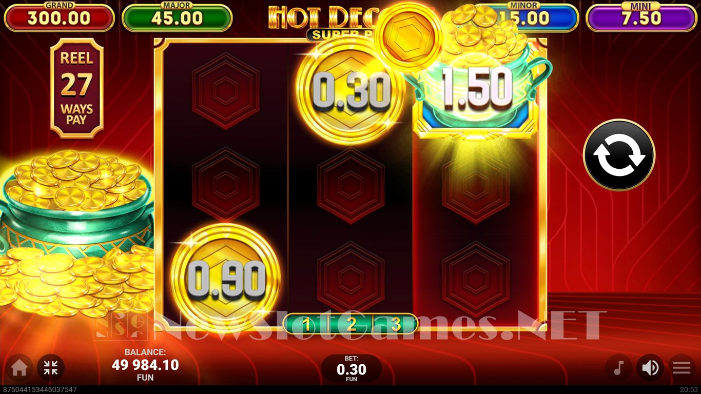 Hot Deco Nonstop Super Pot Slot Slot Image in Demo - pic. 6