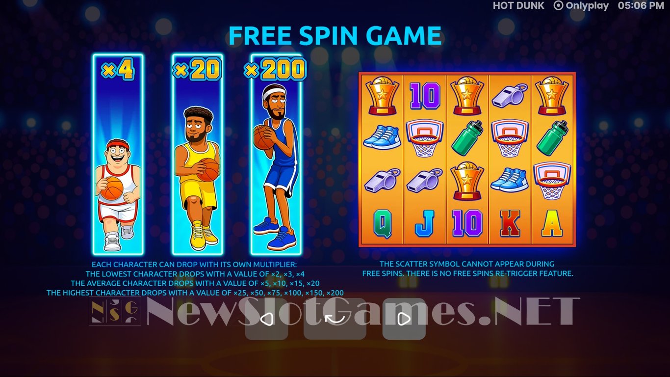 Hot Dunk Slot Slot Image in Demo - pic. 8