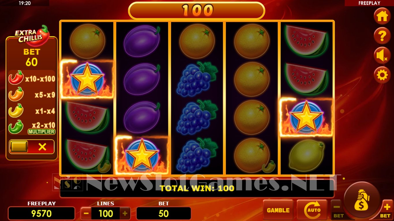 Hot Fruits 100 Extra Chillis Slot Slot Image in Demo - pic. 3