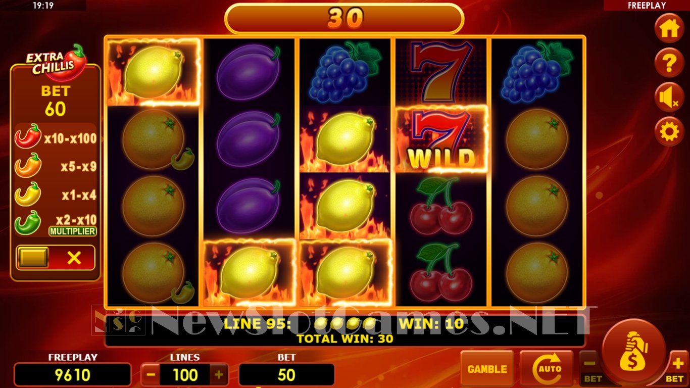 Hot Fruits 100 Extra Chillis Slot Slot Image in Demo - pic. 4