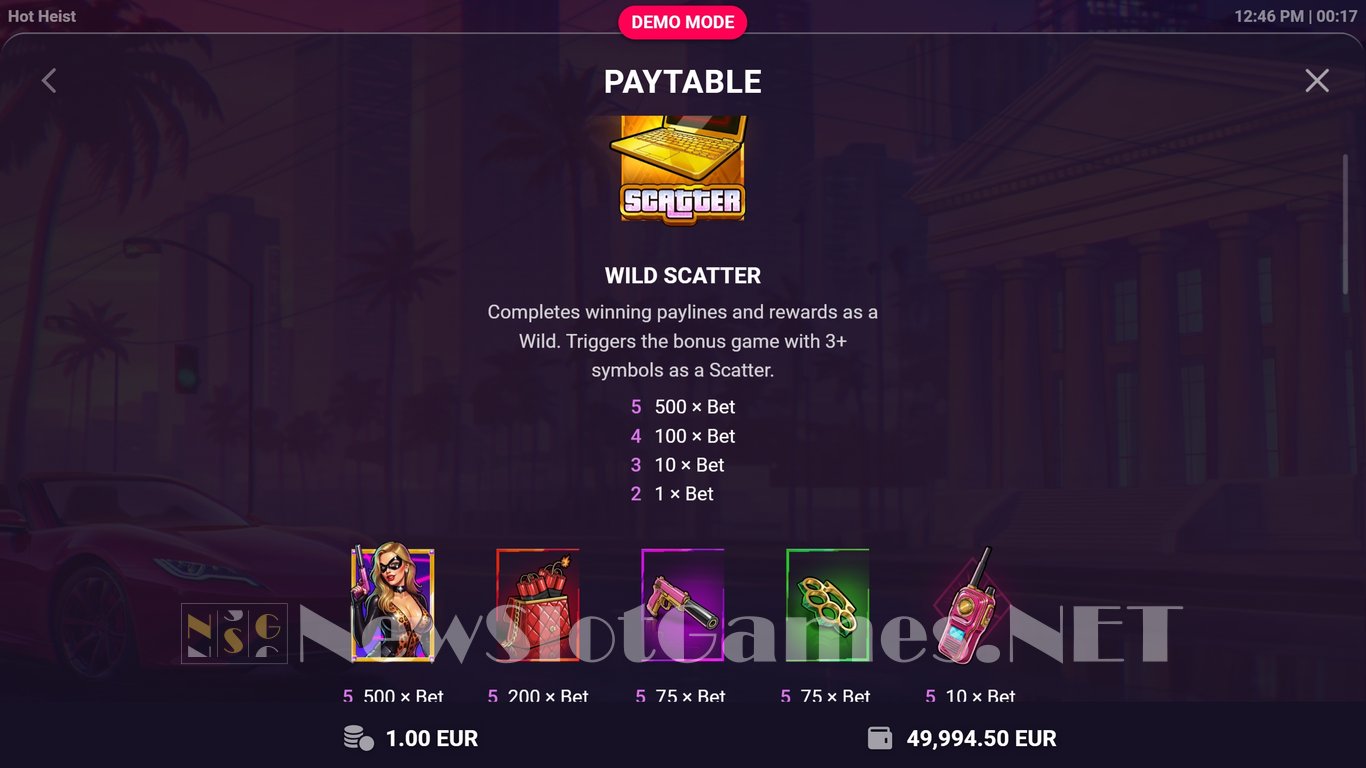 Hot Heist Slot Slot Image in Demo - pic. 5