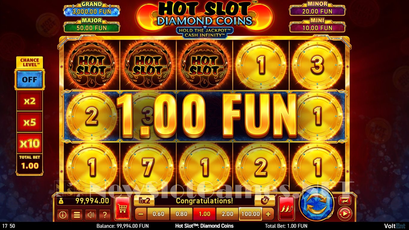 Hot Slot Diamond Coins Slot Slot Image in Demo - pic. 3