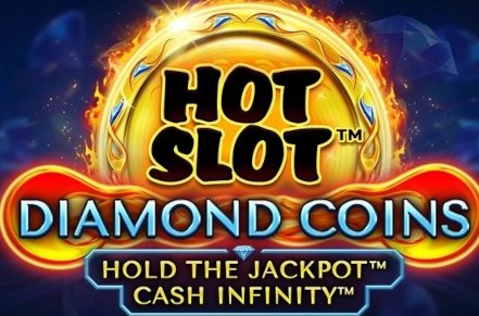Hot Slot Diamond Coins Slot Logo
