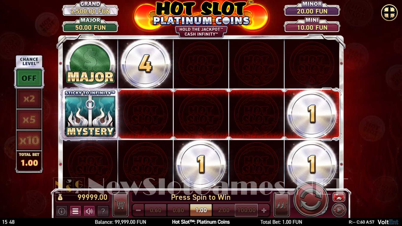 Hot Slot Platinum Coins Slot Demo Image