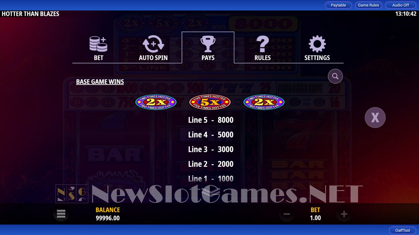 Hotter than Blazes Slot Slot Image in Demo - pic. 4