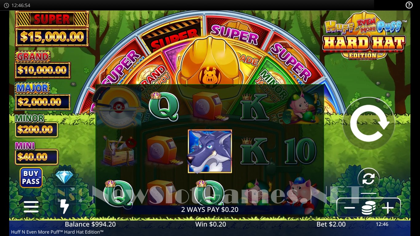 Huff N Even More Puff Hard Hat Edition Slot Slot Image in Demo - pic. 3