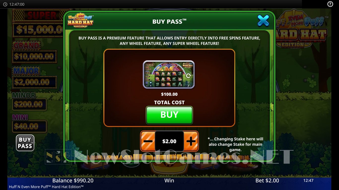 Huff N Even More Puff Hard Hat Edition Slot Slot Image in Demo - pic. 5