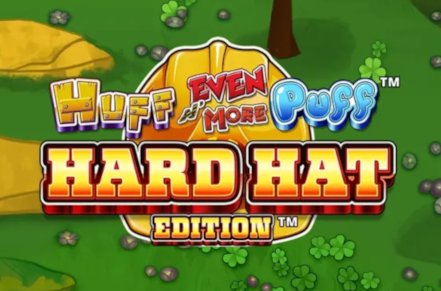 Huff N Even More Puff Hard Hat Edition Slot Logo